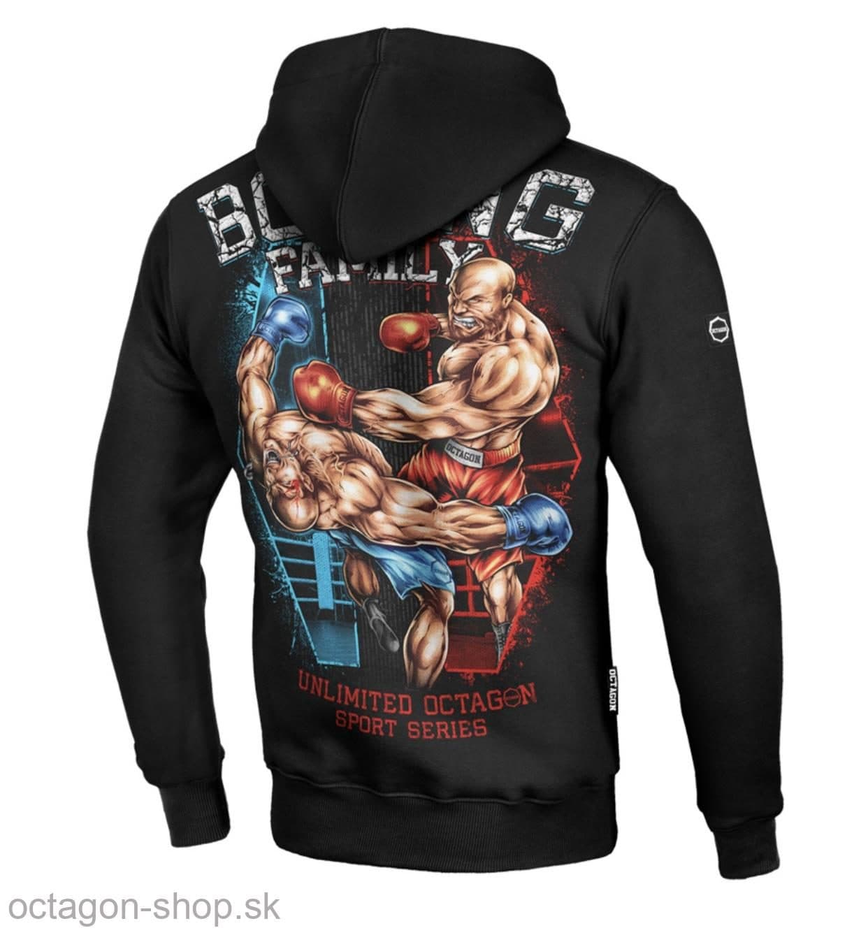 Mikina - Octagon - Boxing Family s kapucňou