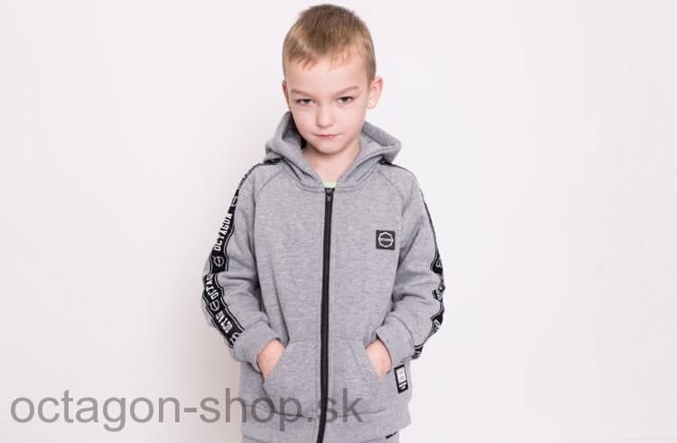 Detská Mikina - Octagon - Stripe s kapucňou zip