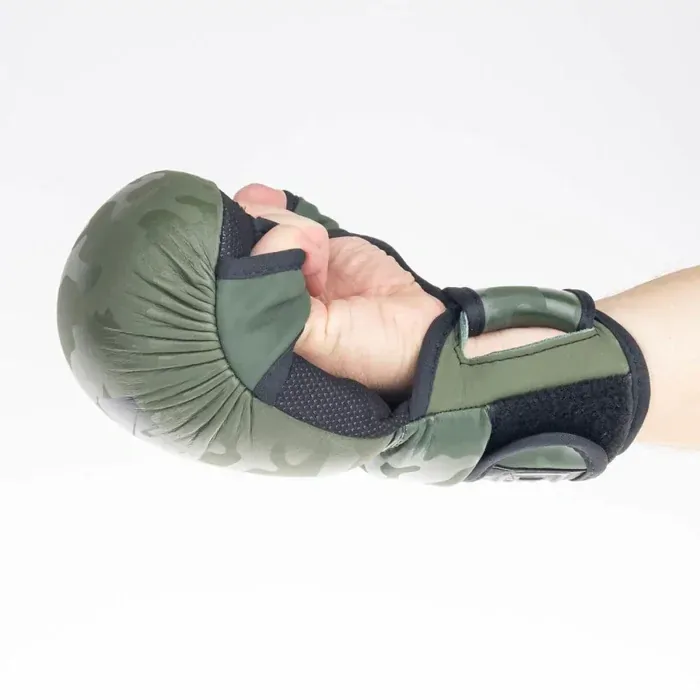 Sparingové MMA rukavice - Fighter - khak/kamo
