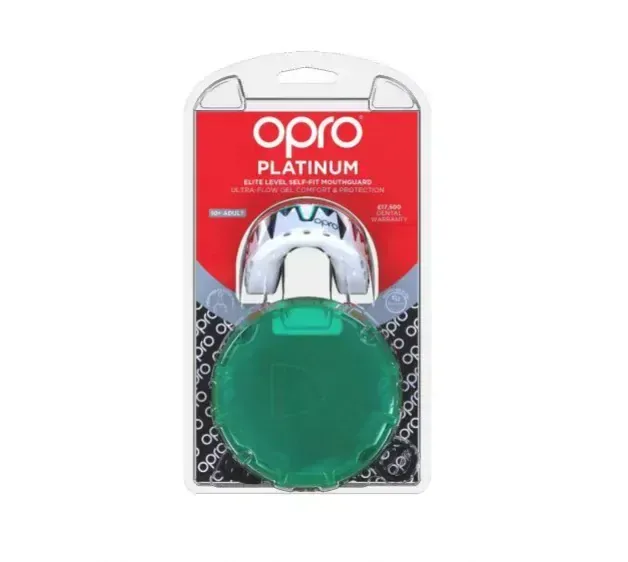 Chránič na zuby - Opro - Platinum - White/Black/Mint