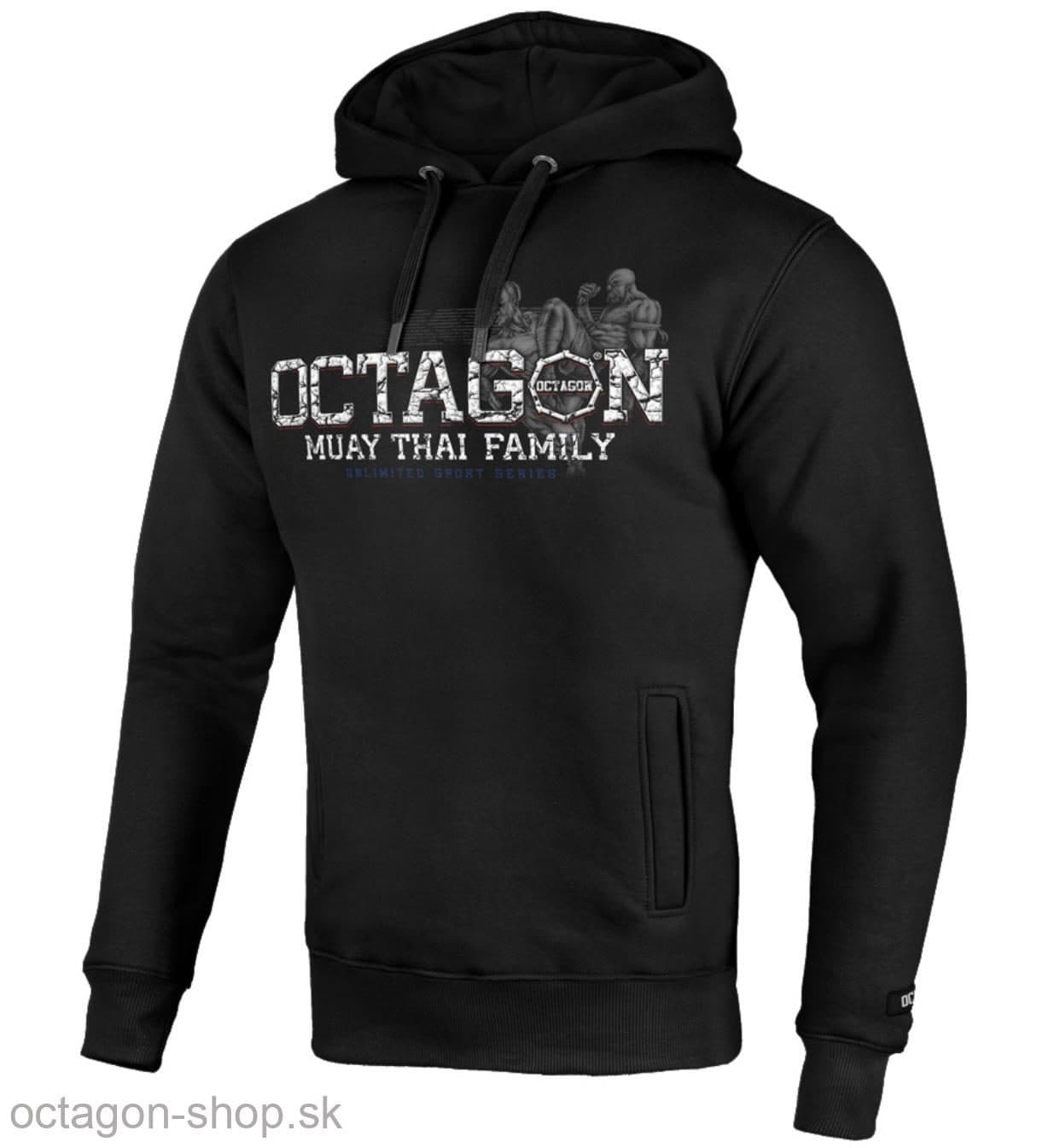 Mikina - Octagon - Muay Thai Family s kapucňou