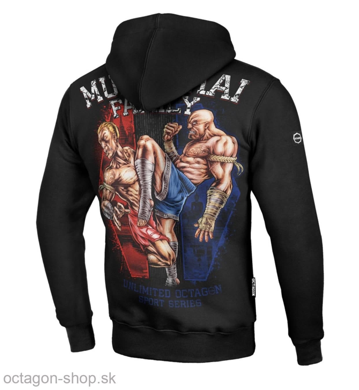 Mikina - Octagon - Muay Thai Family s kapucňou