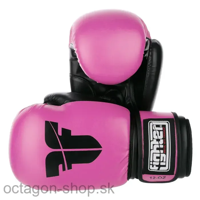 Boxerské rukavice - Fighter - Basic - baby ružová