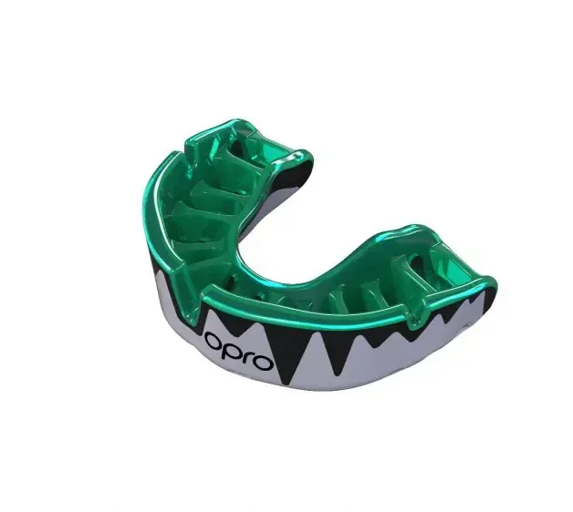 Chránič na zuby - Opro - Platinum - White/Black/Mint