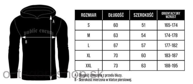 Mikina - Public Enemy - Aniele Bozy Strozu Moj s kapucňou