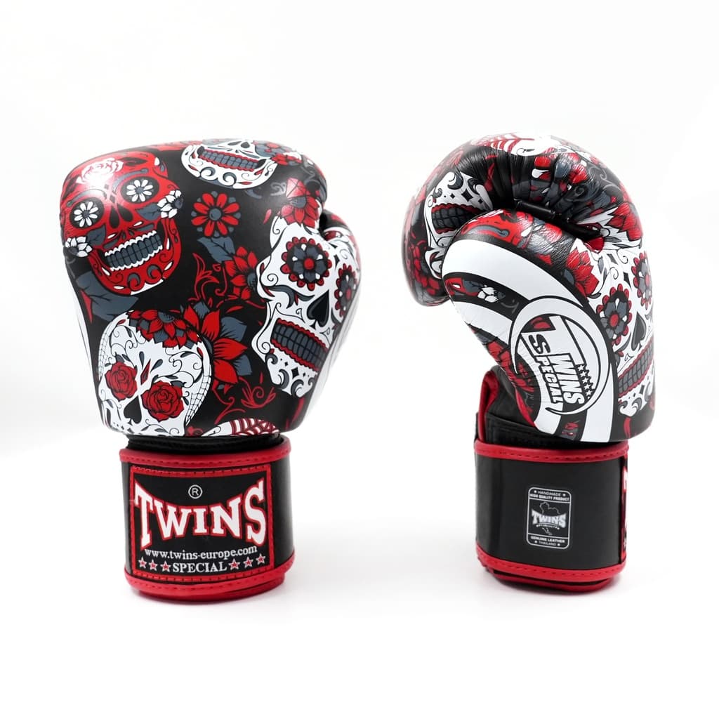Boxerské rukavice - Twins Special - FBGVL 3 - SKULL RED