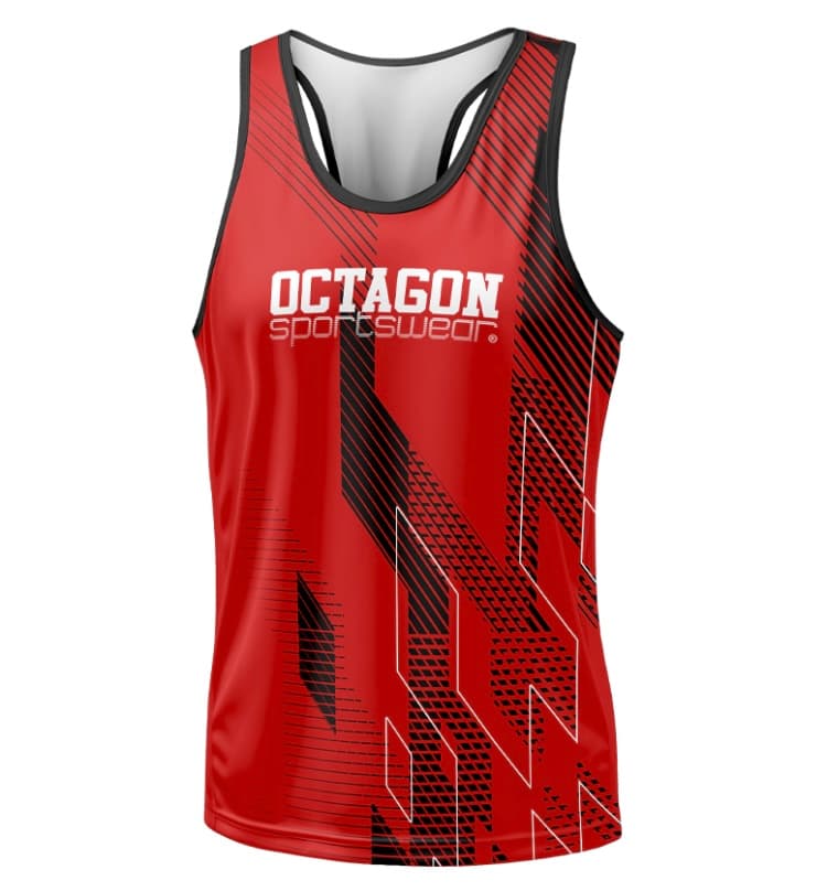 Boxerské tielko - Octagon - Diamond - červené