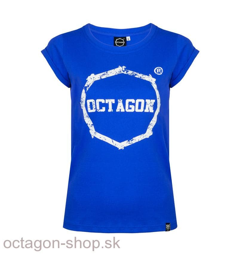 Dámske Tričko - Octagon - Logo Smash - modré
