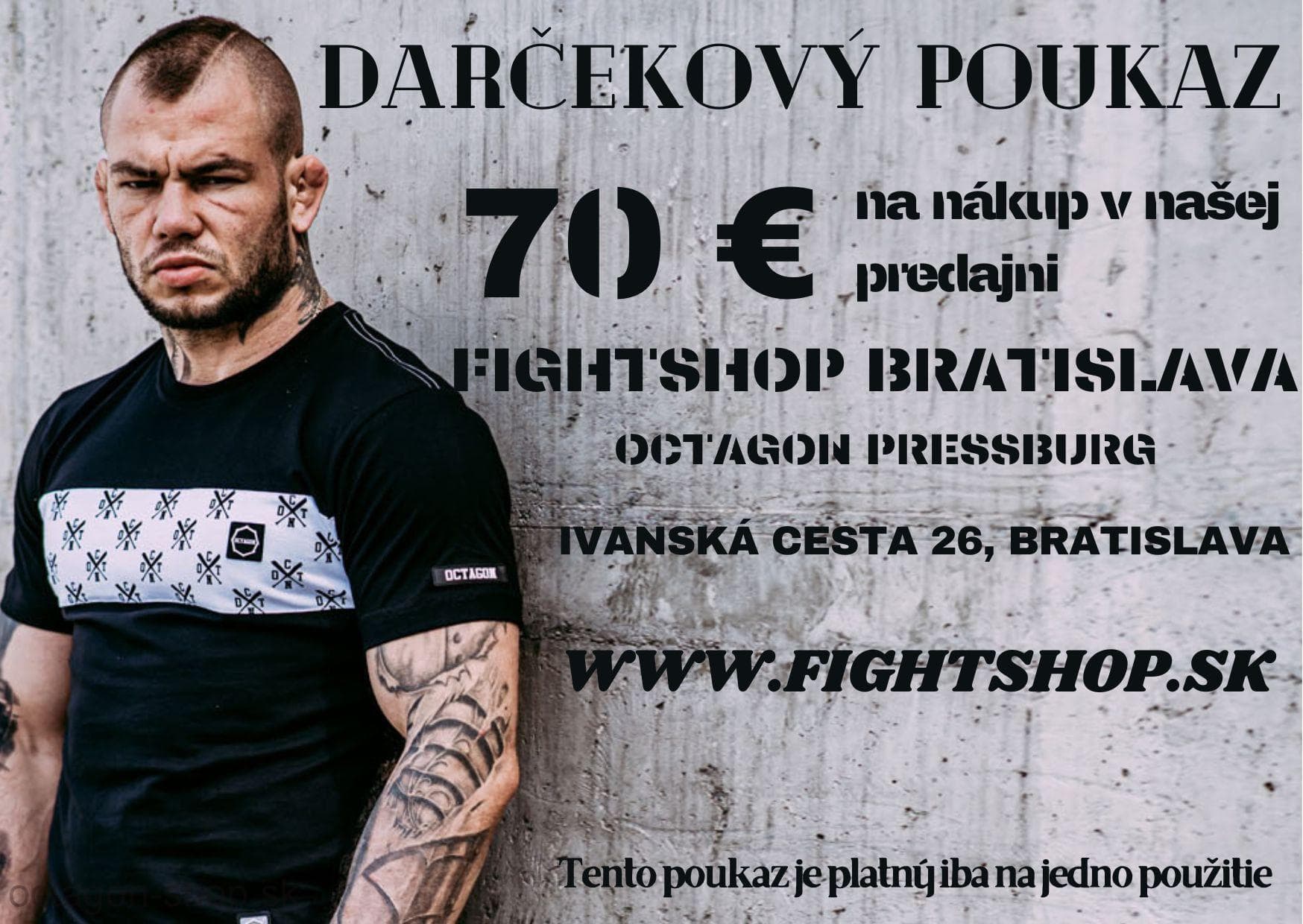 Darčekový poukaz 70 EUR