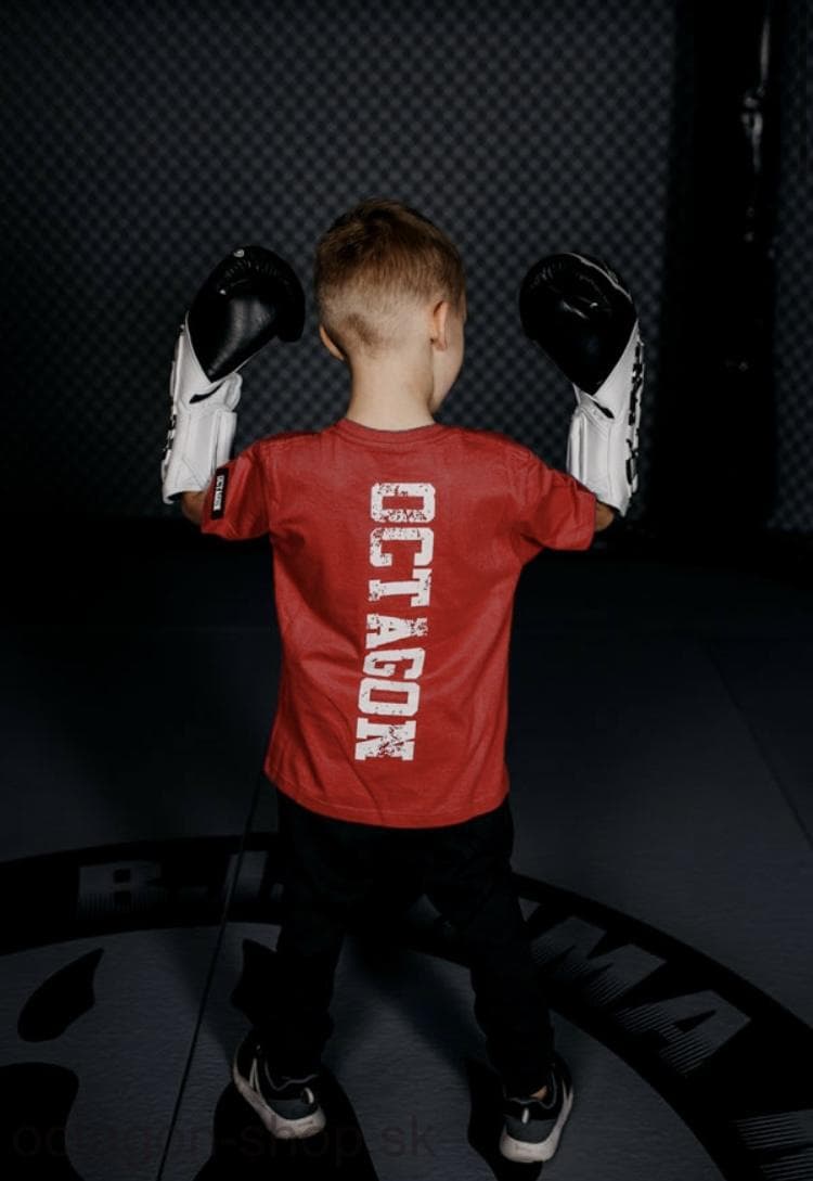 Detské Tričko - Octagon - Fight Wear - červené