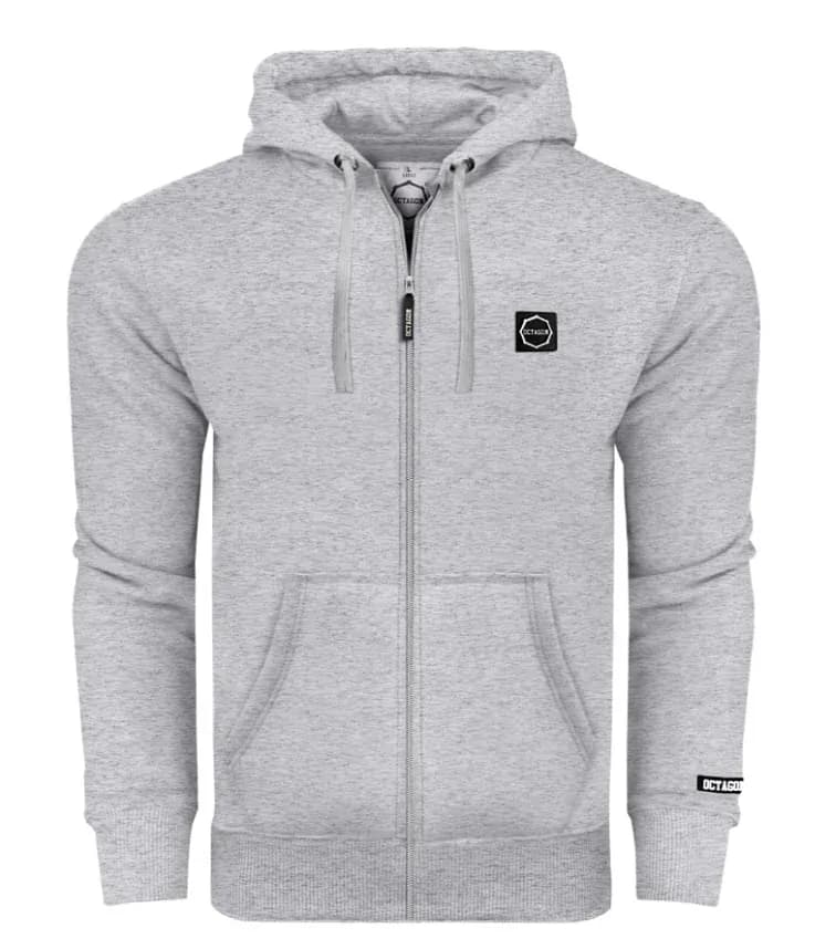 Mikina - Octagon - Malé Logo zips s kapucňou