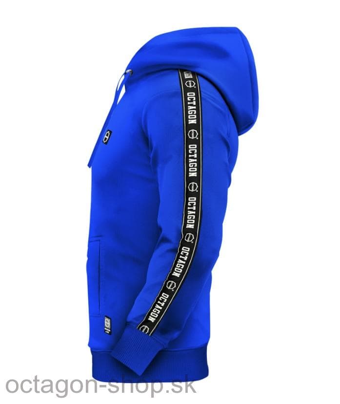 Mikina - Octagon - Stripe s kapucňou - belasá