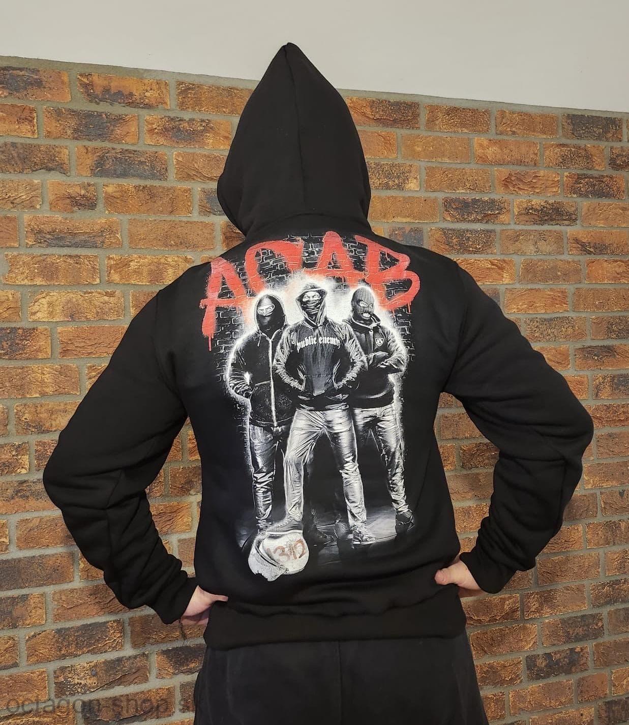 Mikina - Public Enemy - A.C.A.B. s kapucňou