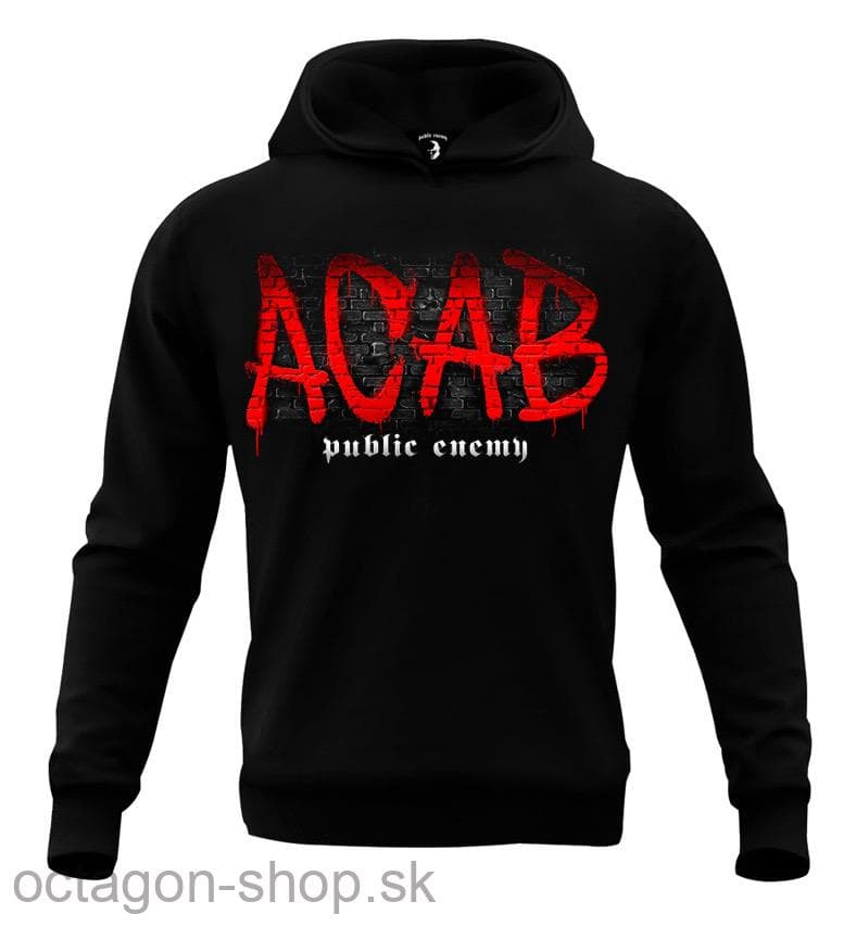 Mikina - Public Enemy - A.C.A.B. s kapucňou