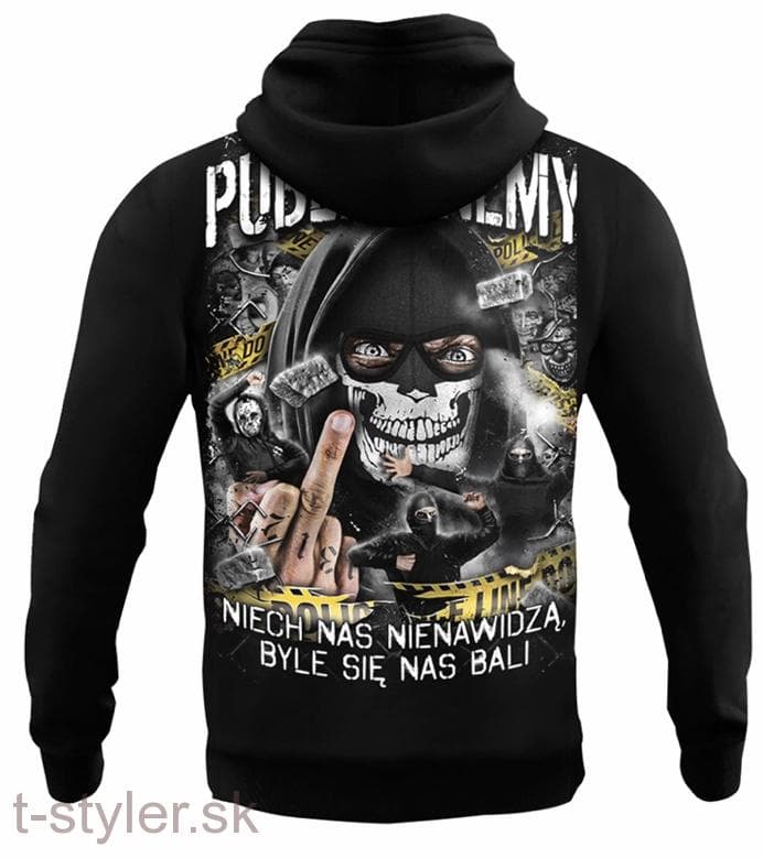 Mikina - Public Enemy - Niech Nas Nienawidza s kapucňou