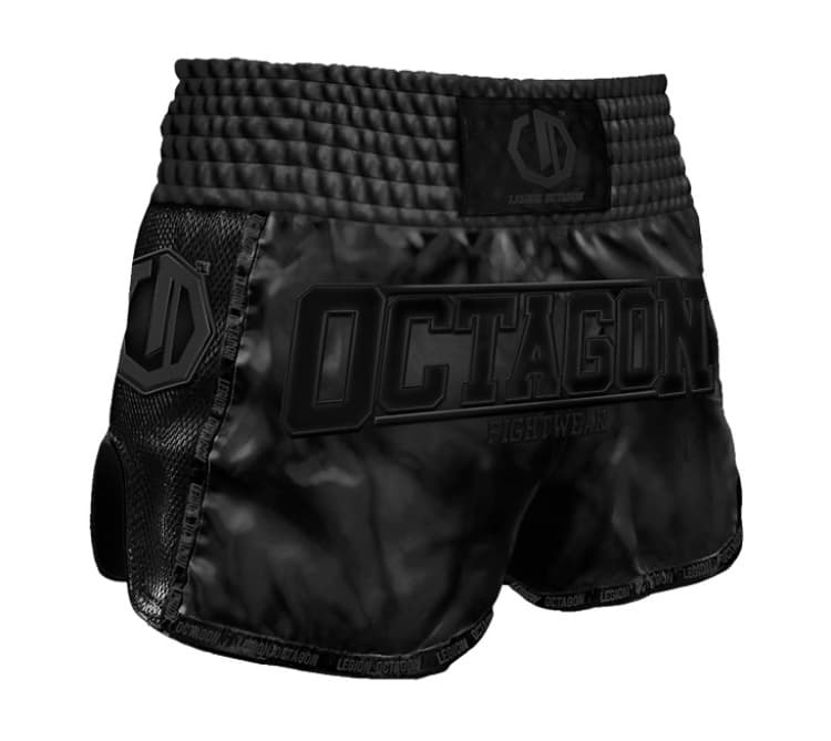 Muay Thai trenky - Octagon - Fight Wear - čierne