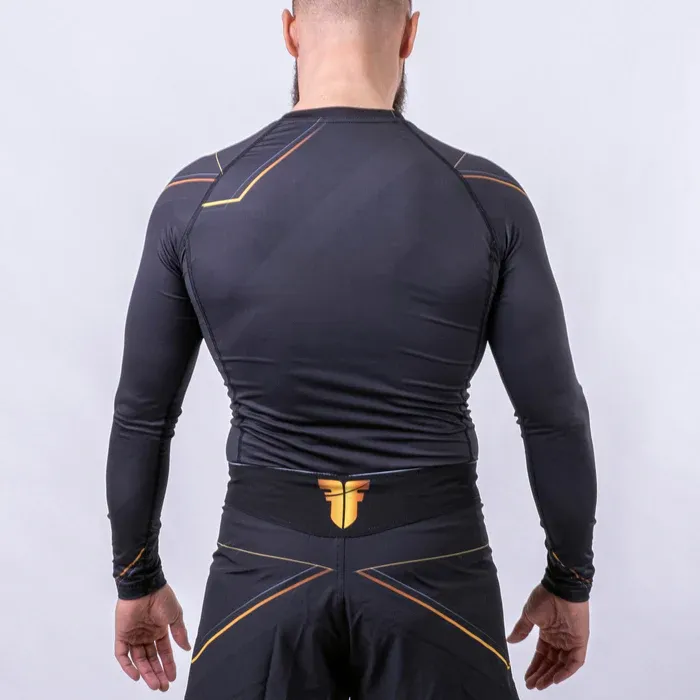 Rashguard - FIGHTER - Lines - dlhý rukáv
