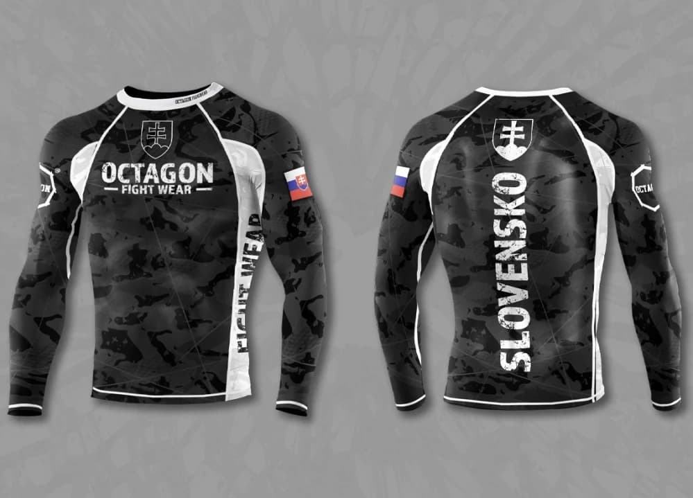 Rashguard - Octagon - dlhý rukáv - Slovak Collection
