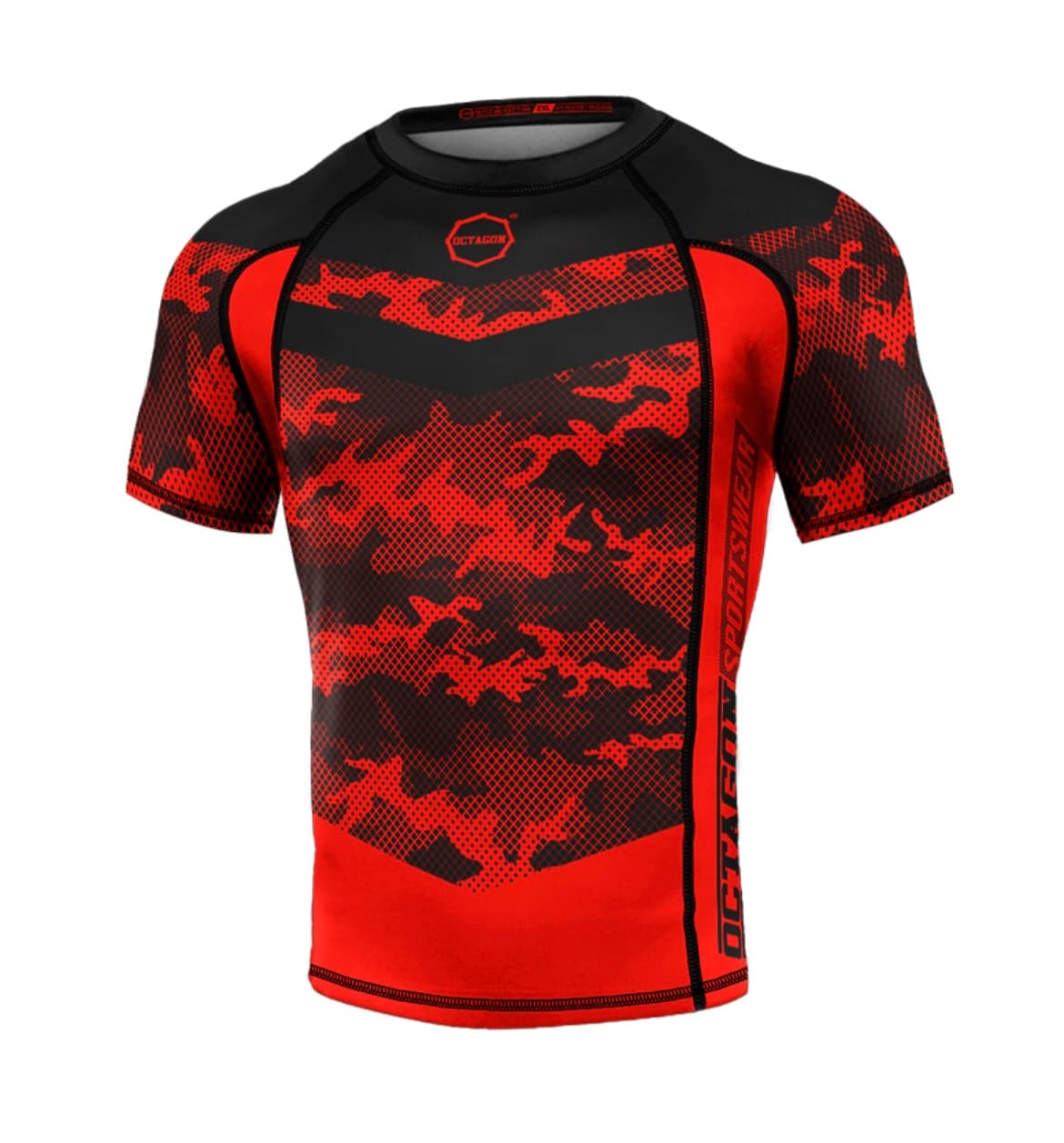 Rashguard - Octagon - Mesh - camo red