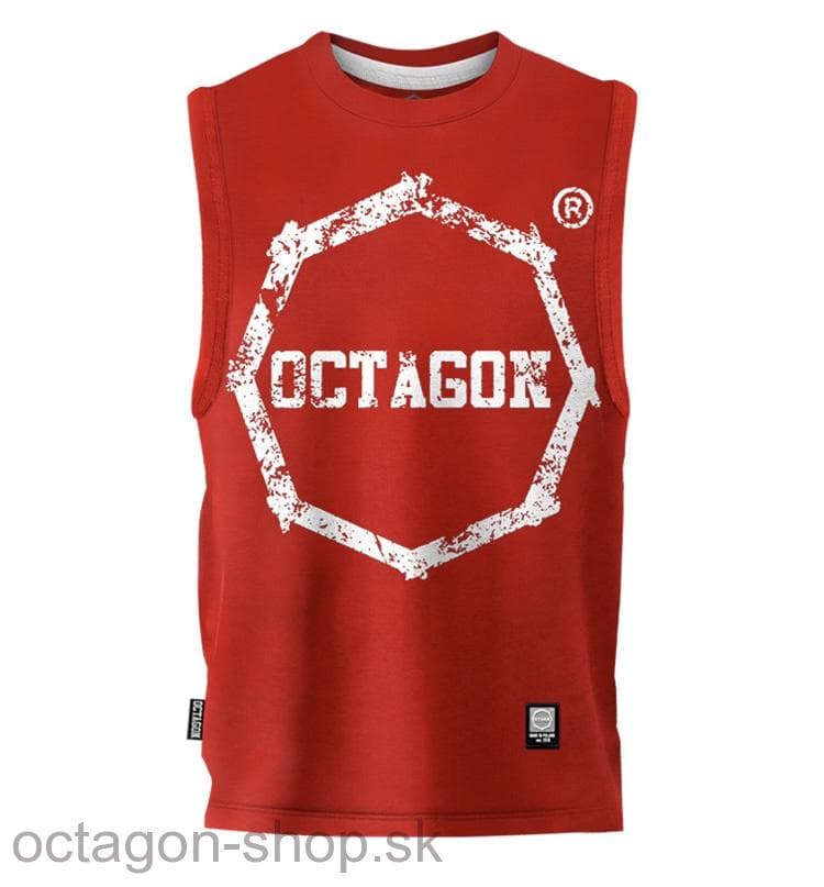 Tielko - Octagon - Logo Smash - červené