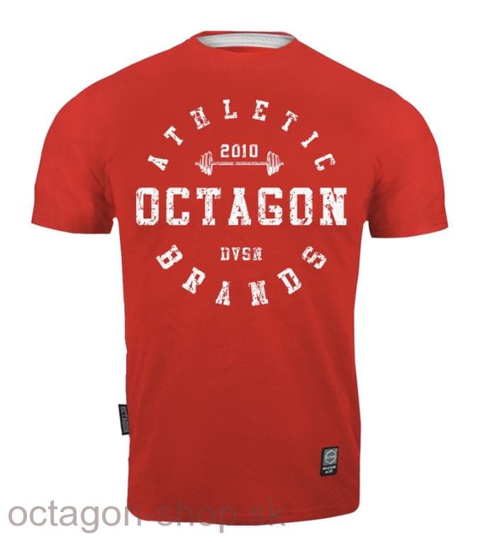 Tričko - Octagon - Athletic Brands - červené