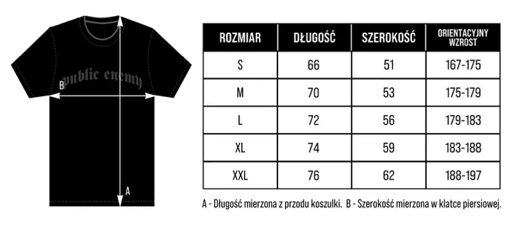 Tričko - Public Enemy - 1.3.1.2. - Baseball