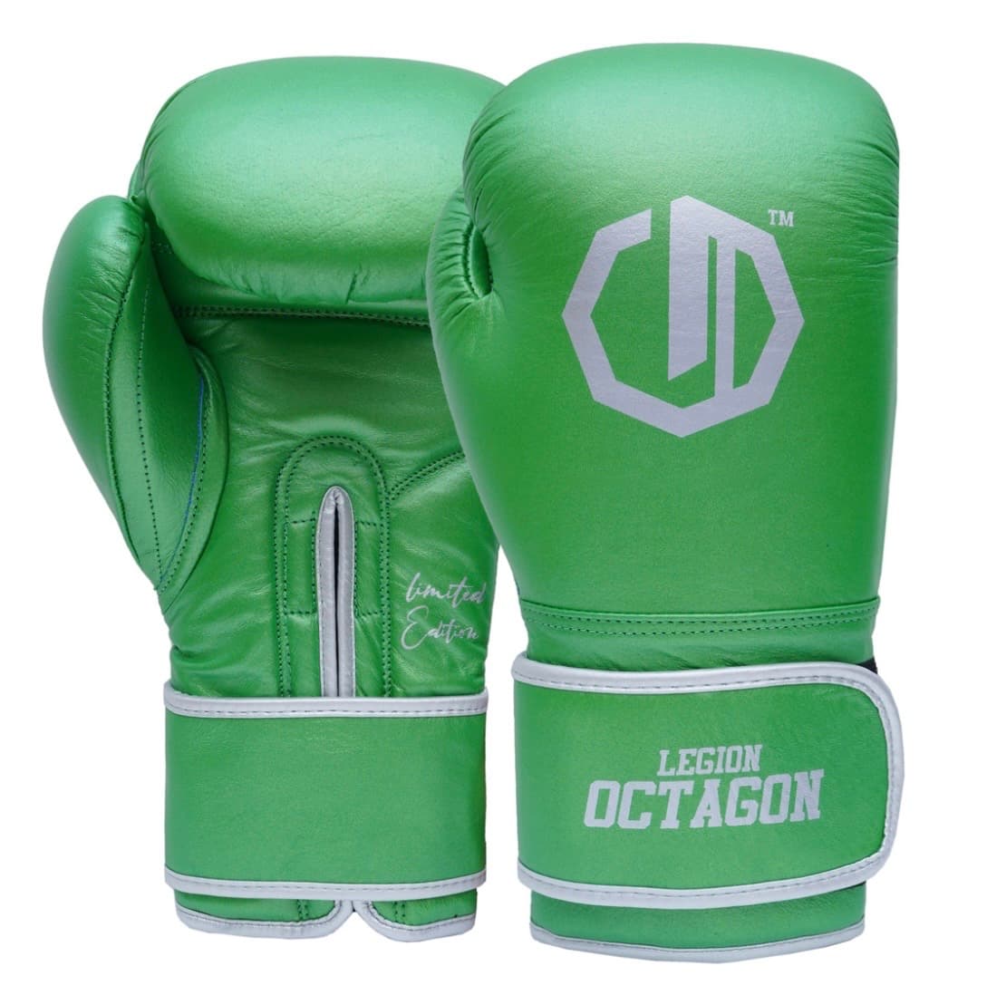 Boxerské rukavice - Octagon - Limitovaná Edícia - koža - zelené