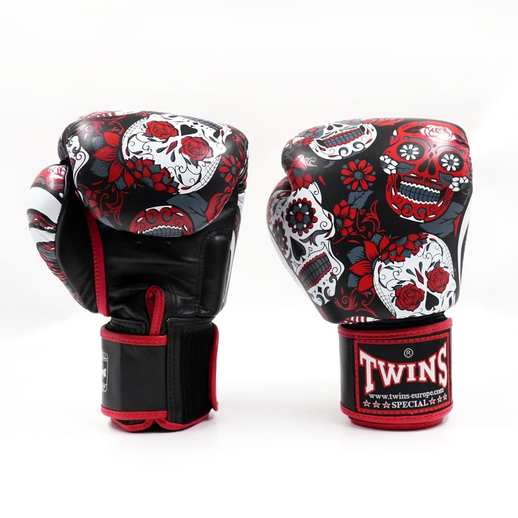 Boxerské rukavice - Twins Special - FBGVL 3 - SKULL RED