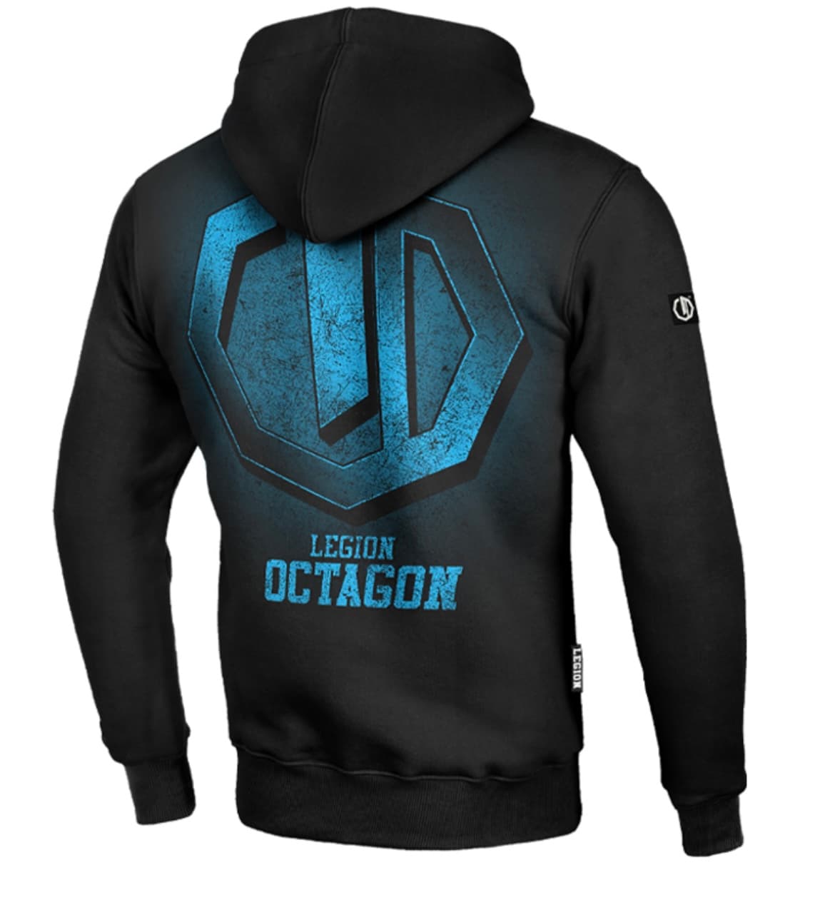 Mikina - Octagon - Conquest s kapucňou - čierna/modrá