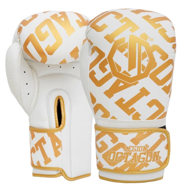 Boxerské - rukavice - Legion - Octagon - Eclipse - biela - zlatá