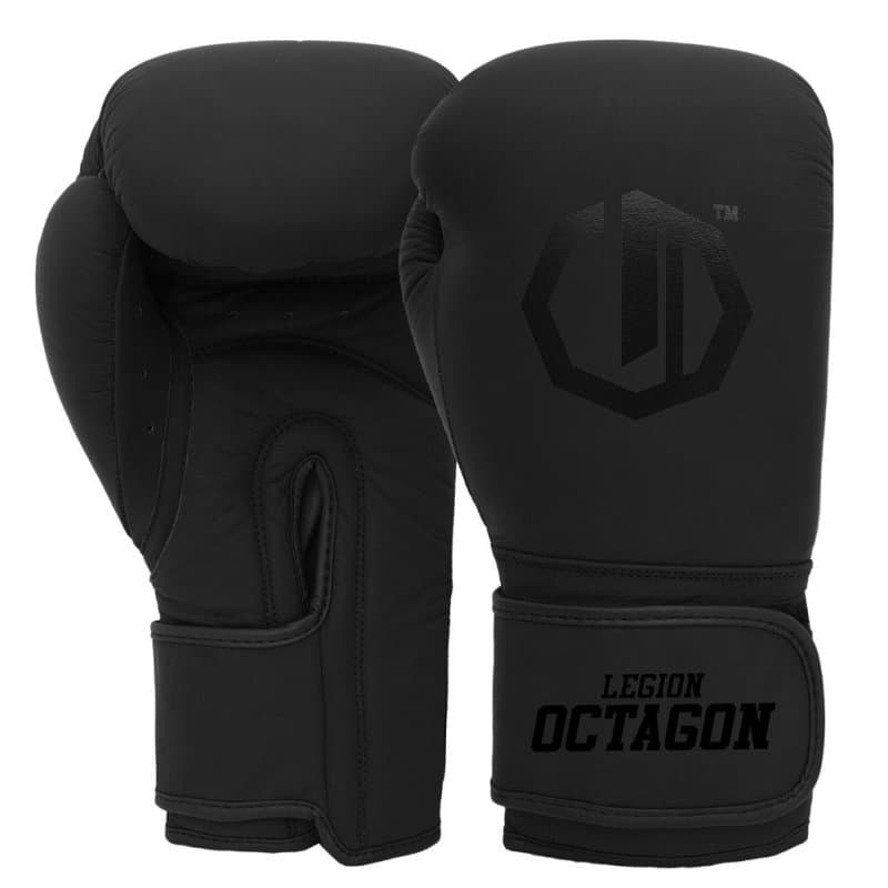 Boxerské rukavice – Octagon - Authority - koža - čierná - čierná