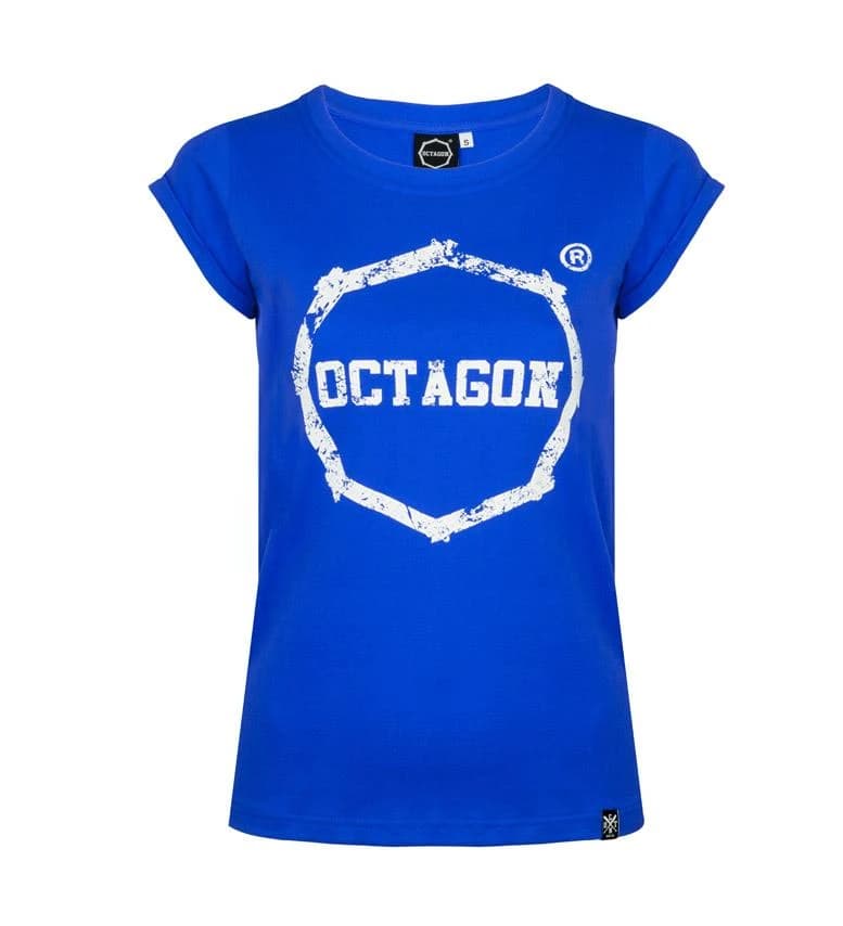 Dámske Tričko - Octagon - Logo Smash - modré