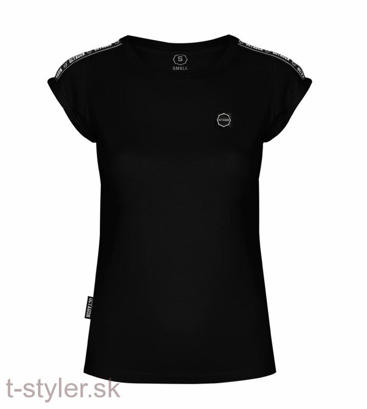 Dámske Tričko - Octagon - Stripe - Black