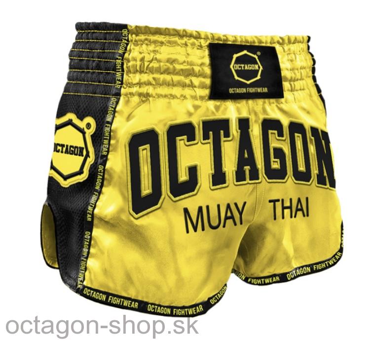 Muay Thai trenky - Octagon - žlté