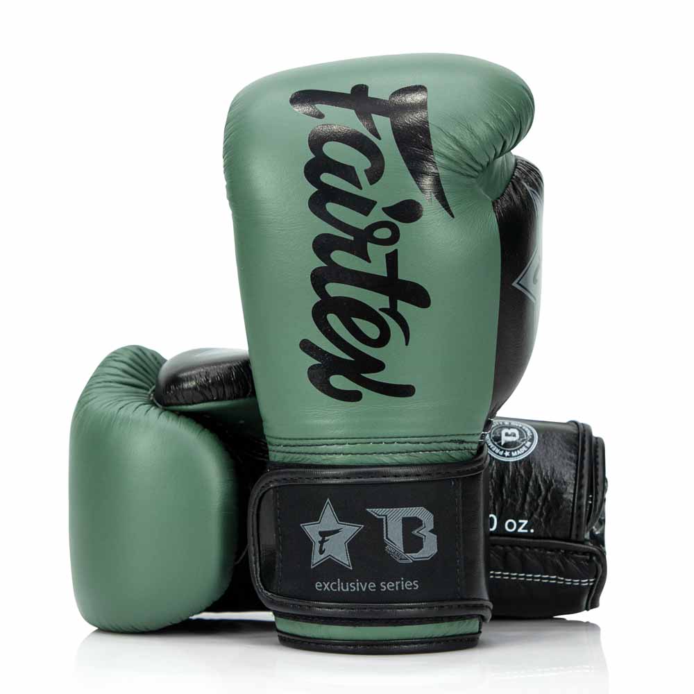 Boxerské rukavice - Fairtex x Booster - Green/Black
