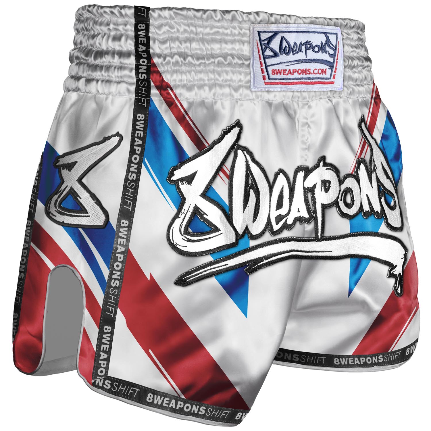 Muay Thai trenky - 8 WEAPONS - Shift - white/navy/red