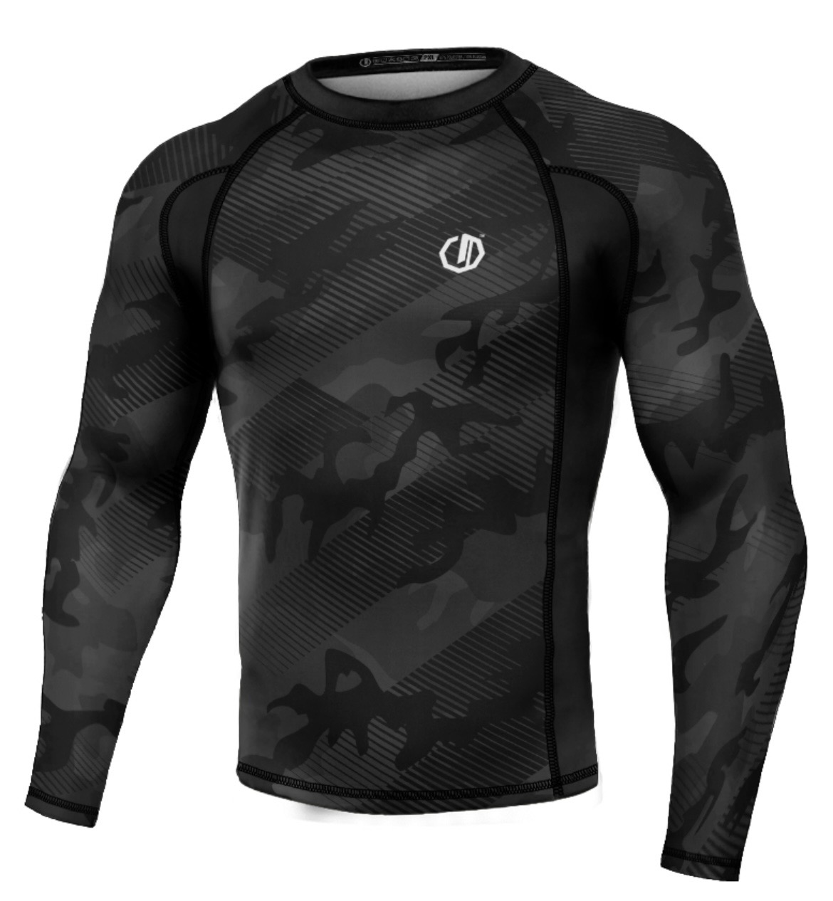 Rashguard - Octagon - dlhý rukáv - Black Line Camo