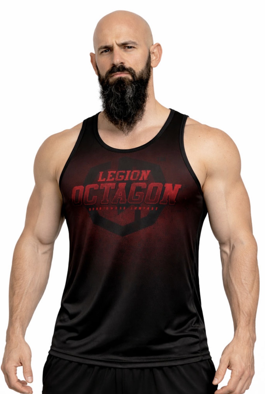 Boxerské tielko - Octagon - Conquest - čierna/červená