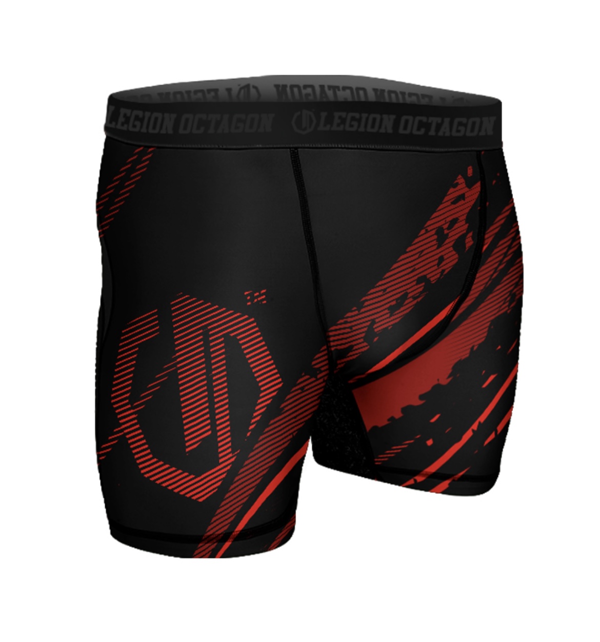 Kompresné trenky - Octagon - Escape - čierno/červené