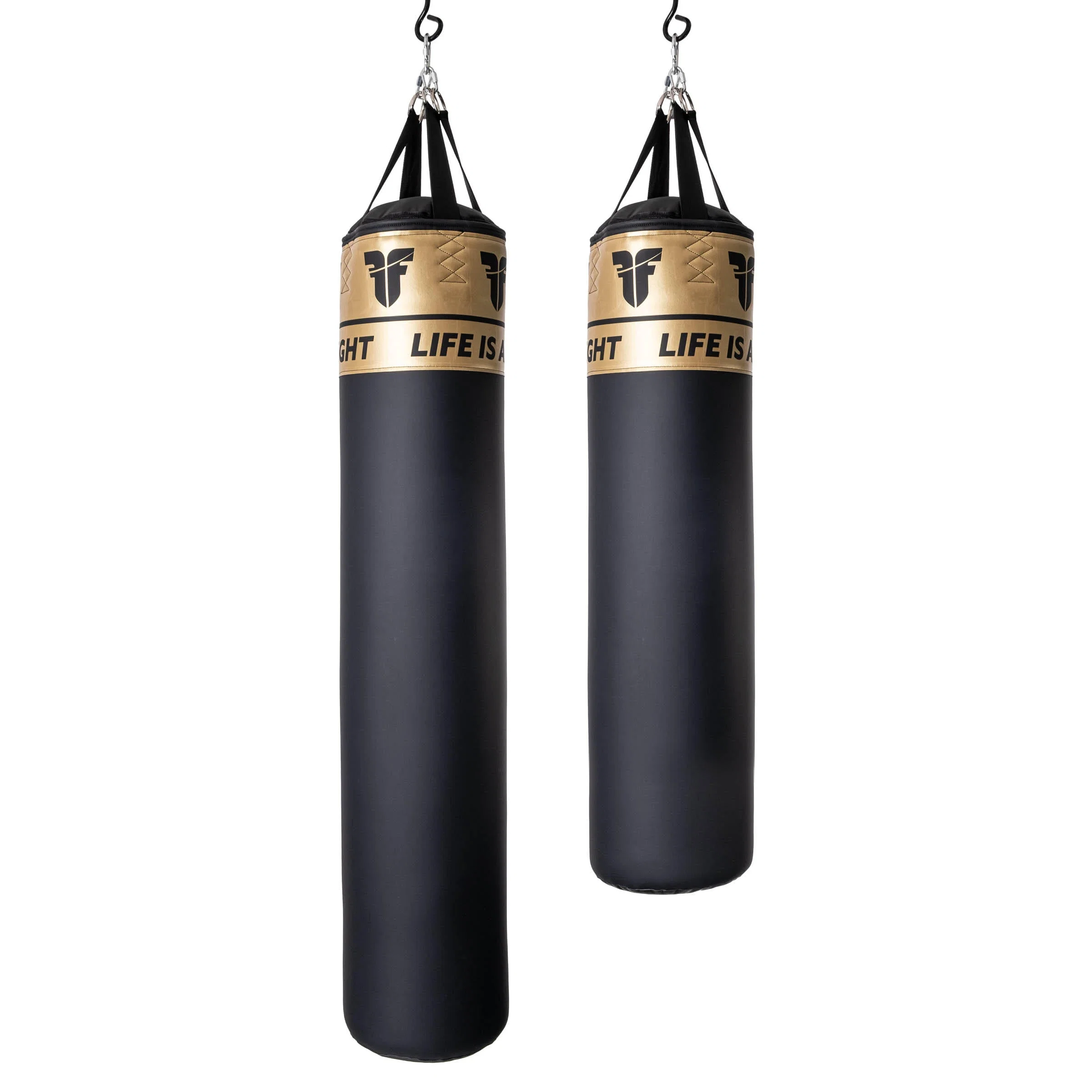 Boxovacie vrece - Fighter - Fitness - 120cm - čierna/zlatá