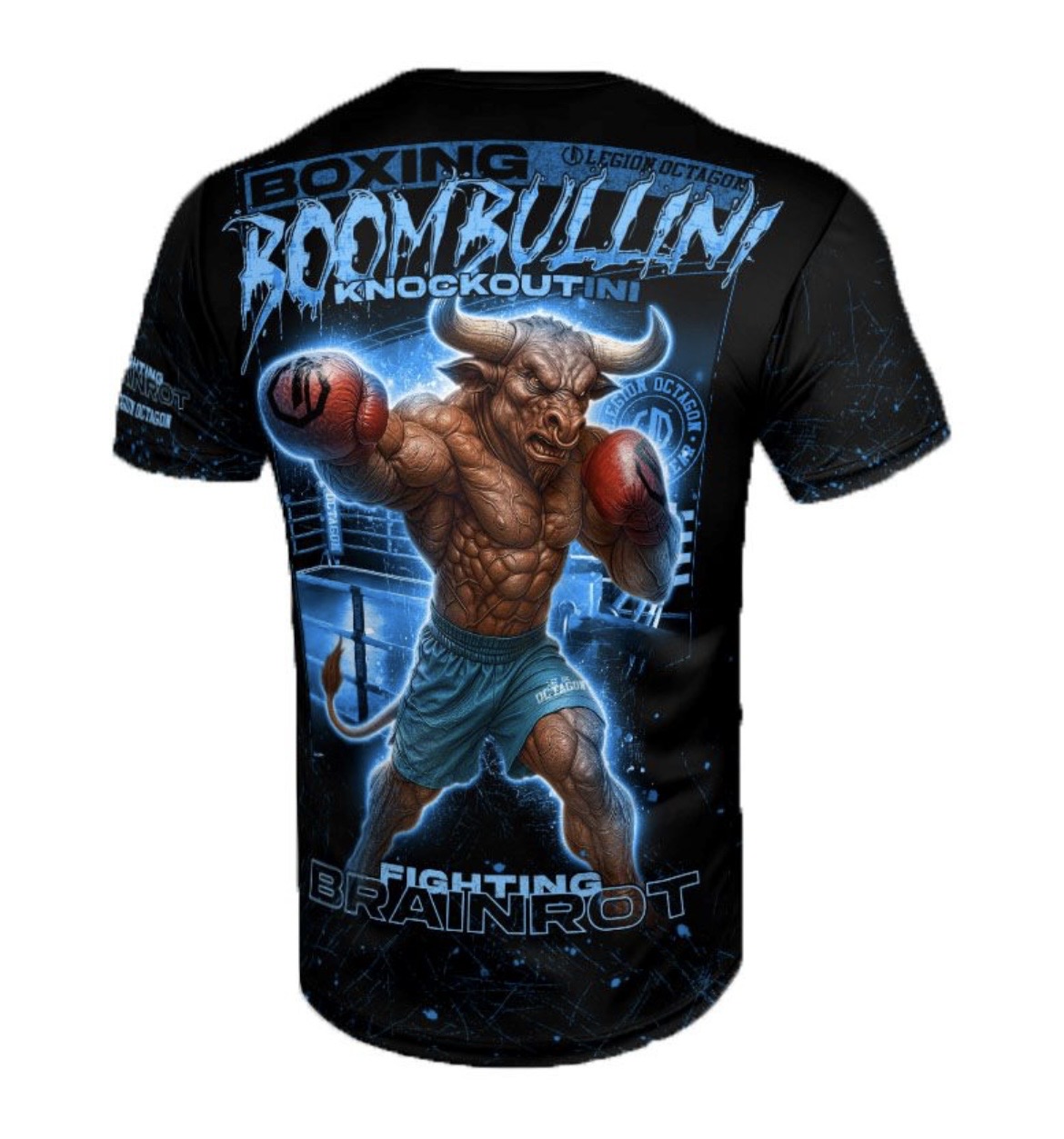 Detské športové tričko - Octagon - Brainrot - Boombullini Knockoutini