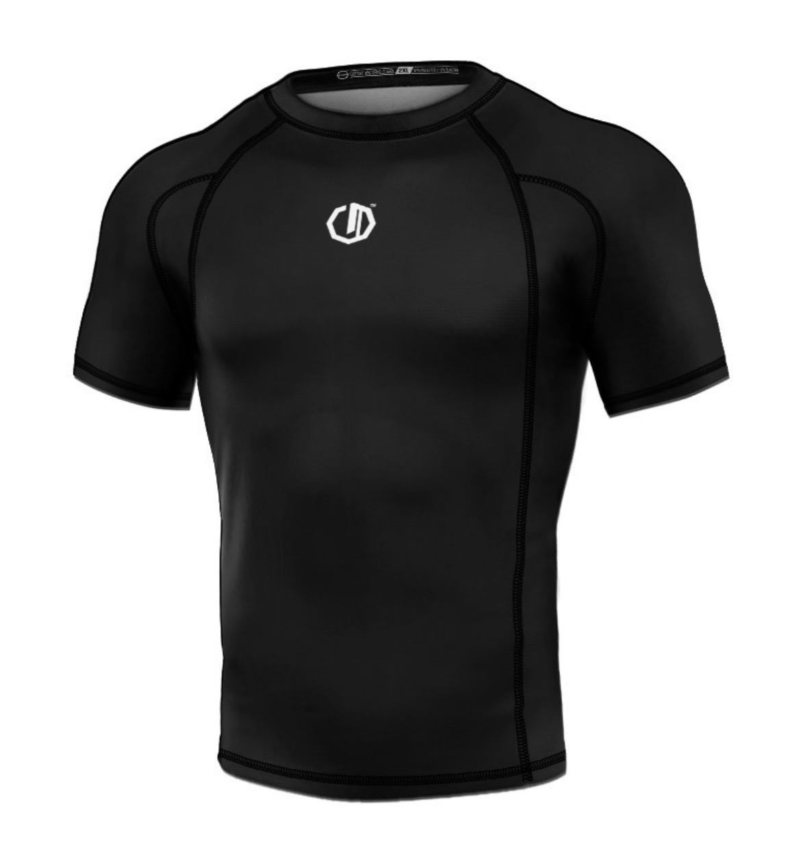 Rashguard - Octagon - Logo - čierna/biela