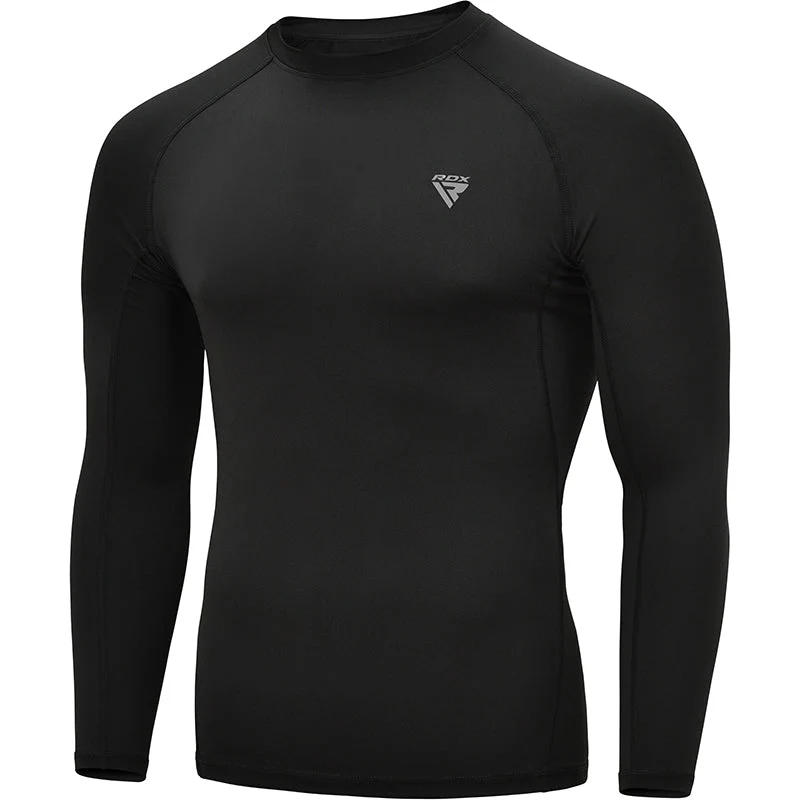 Rashguard - RDX s dlhým rukávom - čierny