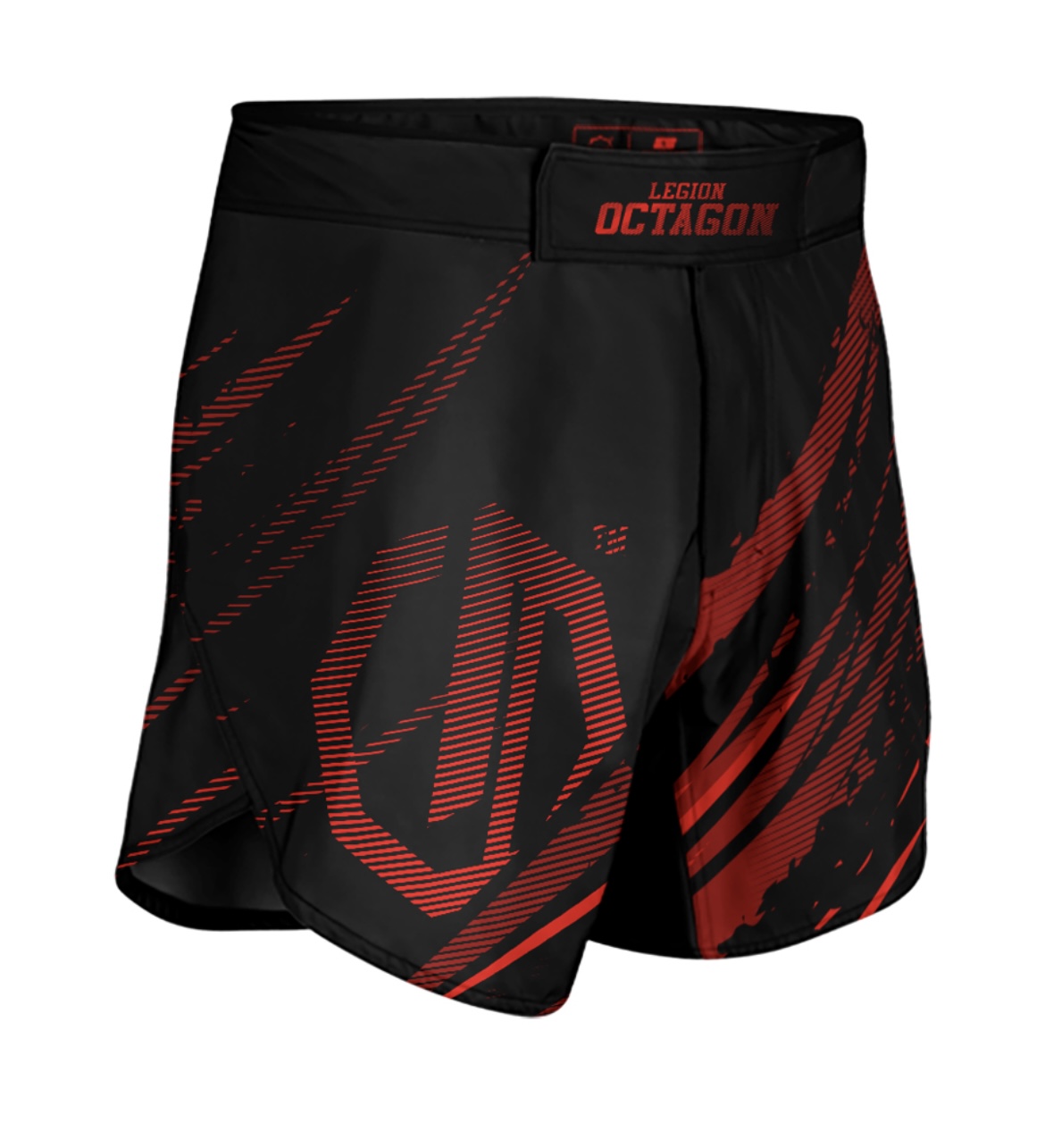 MMA trenky - Octagon - Escape - černa/červená
