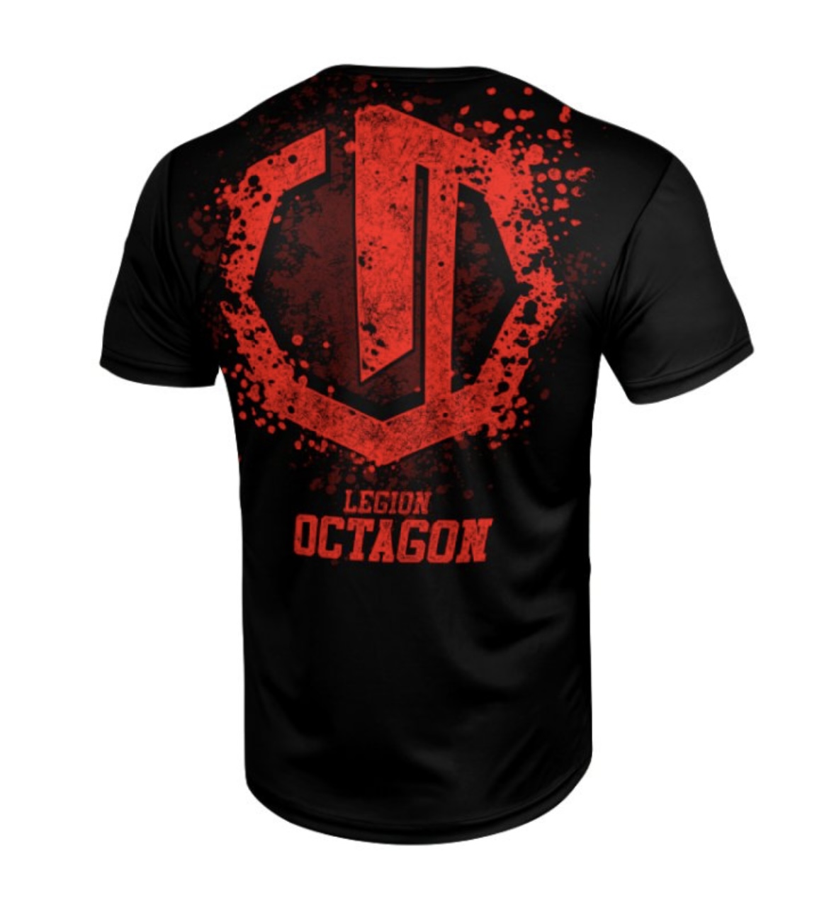 Športové tričko - Octagon - Grunge - čierna/červená